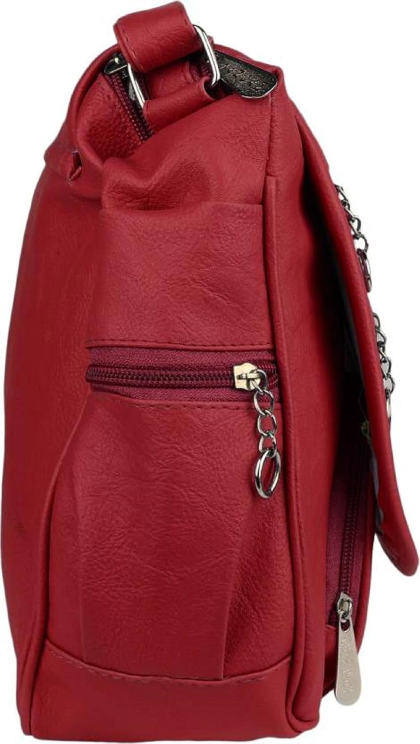 cosl stylish leather casual college office girls & women's sling bags