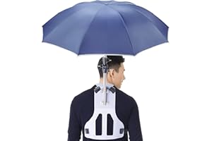 Primo Supply Wearable Hands-Free Umbrella Sun Rain Blocker Fishing Outdoor Use Running Jogging Get Shade and Avoid Hot Aftern