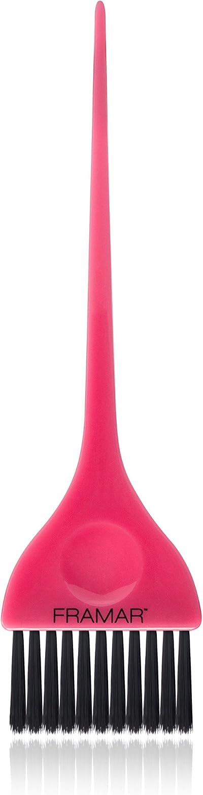 FRAMAR Classic Hair Colour Brush – Pink Tinting Brush for Highlights Kit