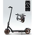 QnQ Electric Scooter for Adults, 8.5" Tires, Up to 25 Miles Range, 600W Motor & 19 MPH Commuting Electric Scooter for Adults with Double Braking System and App