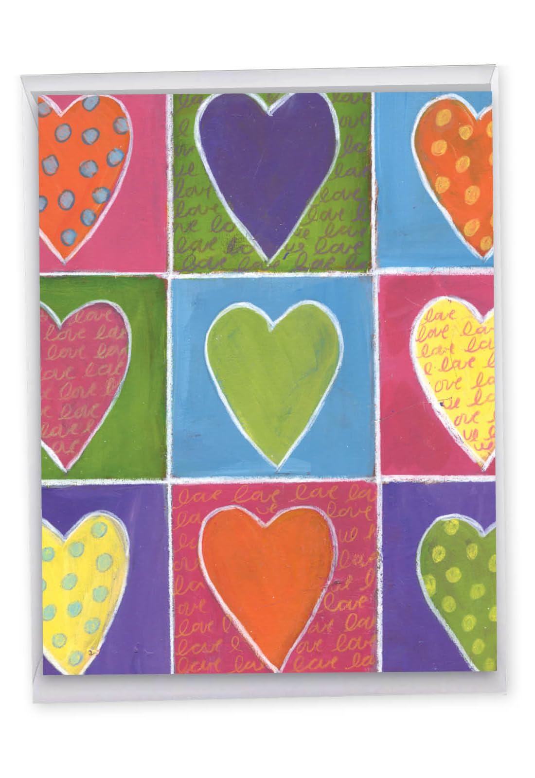 The Best Card Company - Jumbo Mother's Day Greeting Card (8.5 x 11 Inch) - Large Heart Notecard with Envelope - From The Heart J6047AMDG