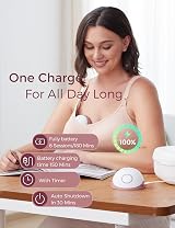 Momcozy M6 Hands-Free Breast Pump Portable Single Electric Red view 5