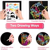 Veopoko 2 Scratch Art Notebook Rainbow Kids Gift 3-10 Years view 2