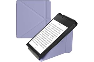 kwmobile Origami Case Compatible with Kobo Libra 2 Case - Slim PU Leather Cover with Stand - Lavender