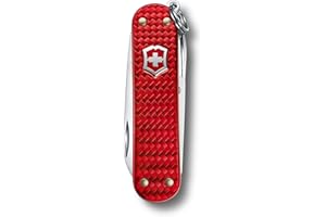 Victorinox Classic SD Precious Alox Swiss Army Knife, Compact 5 Function Swiss Made Pocket Knife with Small Blade, Screwdrive