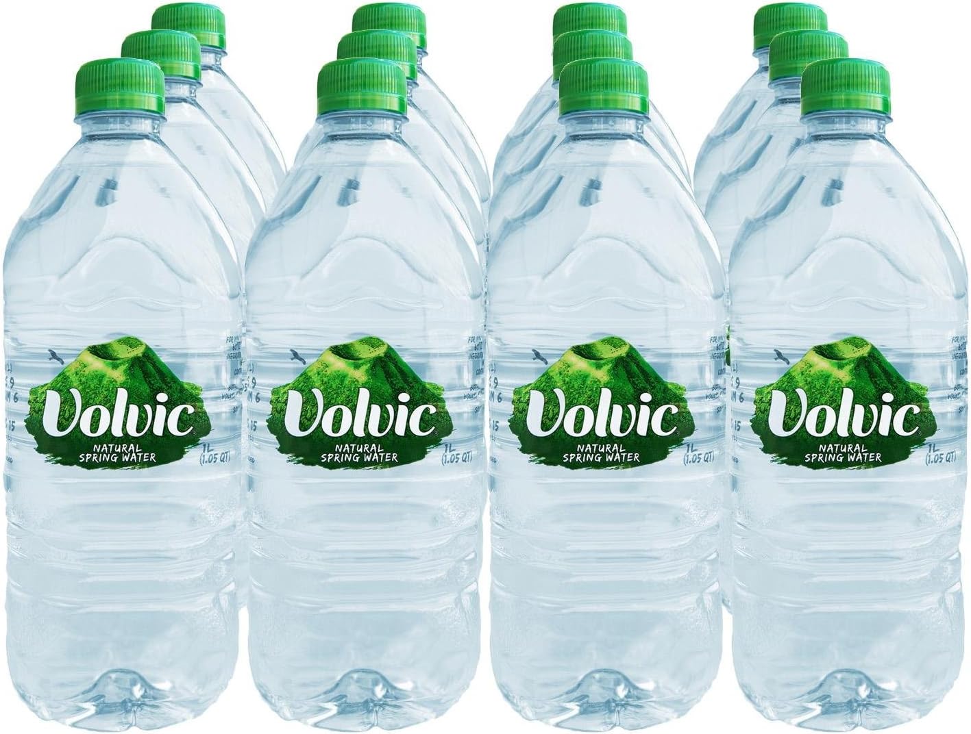 Volvic Springwater Spring Water - 33.8 oz - 12 ct