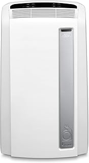 De'Longhi PAC AN112 Silent Mobiles Klimagerät (Klimaanlage, Luft-Luft System, Max. Kühlleistung 2,9 kW/11000BTU/h, Separate Entfeuchtungsfunktion, Geeigent für Räume bis zu 110 m³) [EEK A+],Weiß