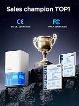 EasyAcc 1200ml Electric Dehumidifier Quiet Auto Shut Off LED Lights White view 8