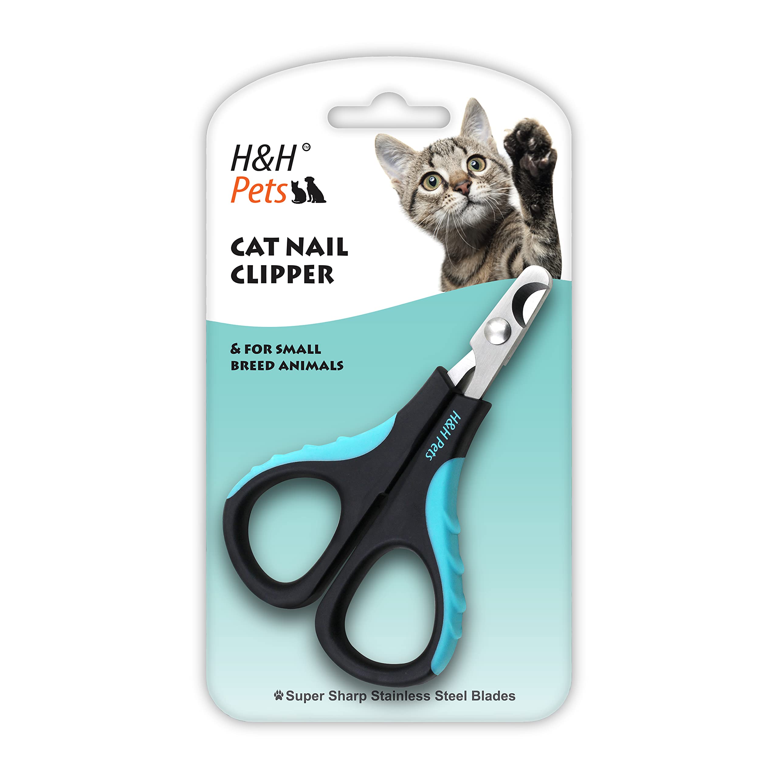 Photo 1 of Cat Nail Clipper by H&H Pets - Professional Sharp Stainless Steel Claw Clipper Trimmer with Sturdy Non Slip Handles - for Small Animal & Cats Nail Cutter