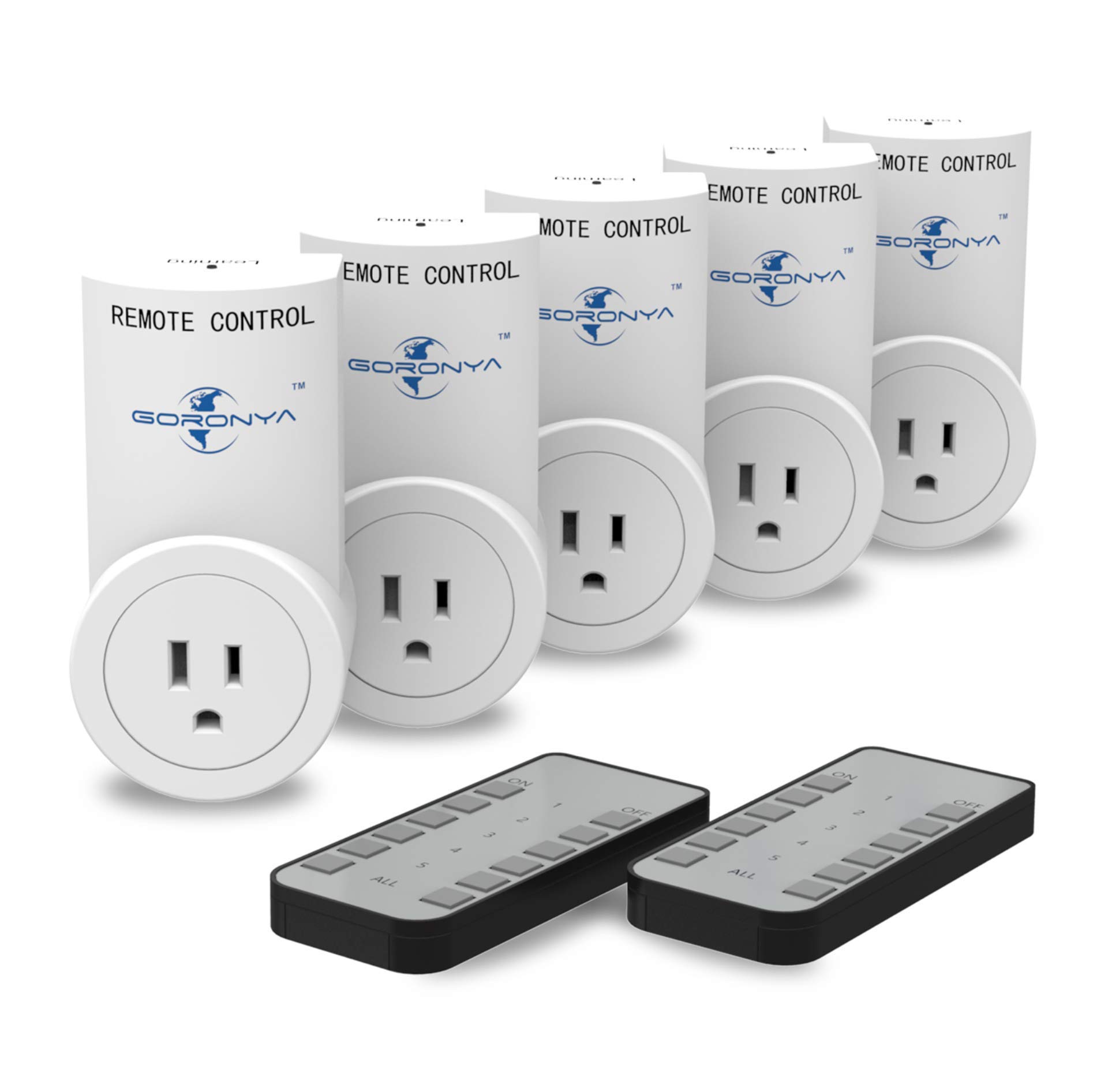 Goronya Wireless Outlet Switch with Remote,Electrical Plug Outlet