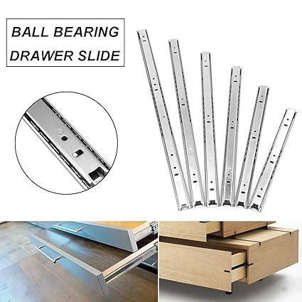 2pcs Ball Bearing Slides Ball Bearing Drawer Slides 10 20