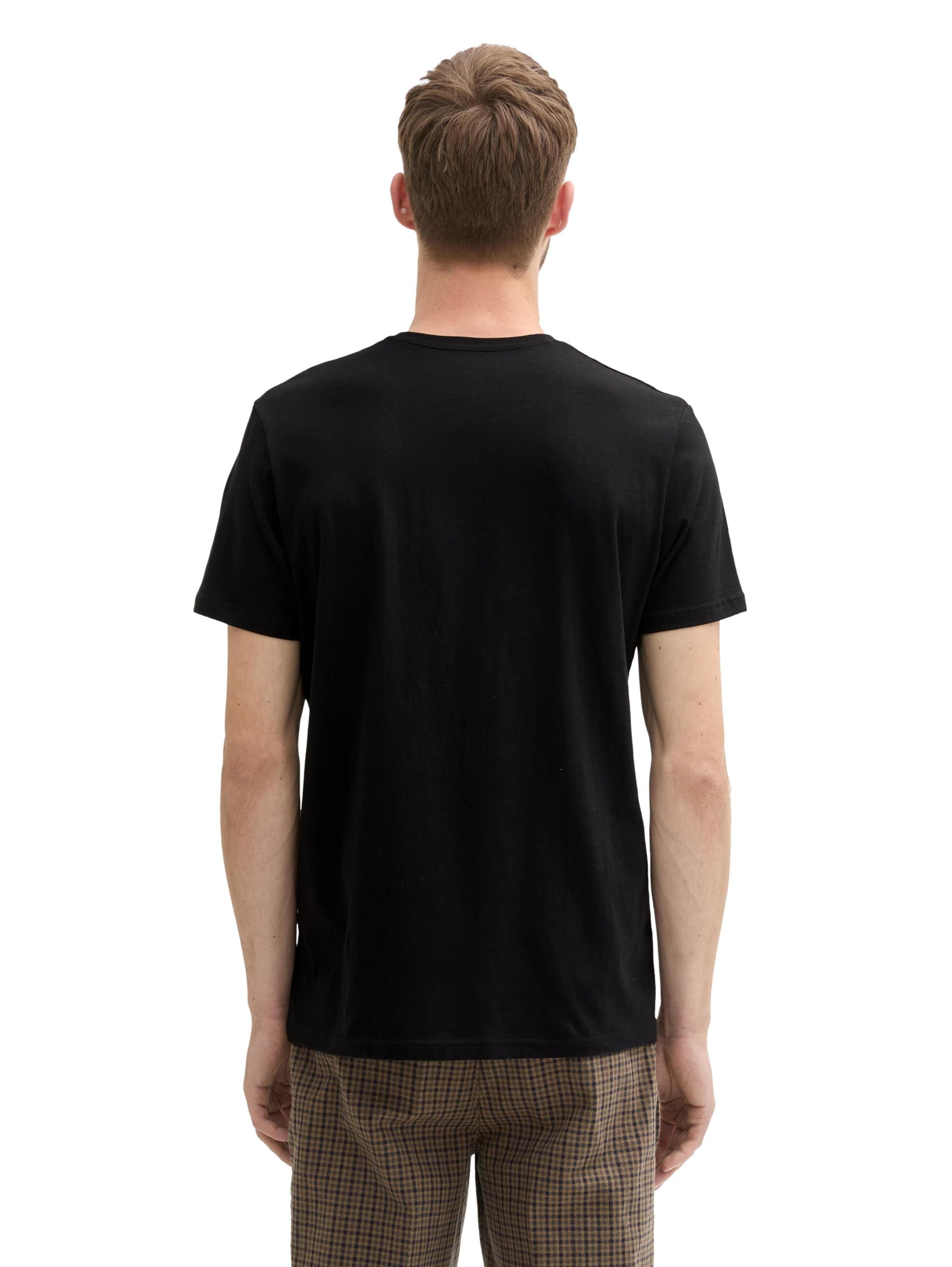 TOM TAILOR Herren Crewneck T-Shirt im Doppelpack, 29999 - Black, S 2