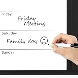 Navaris 3-in-1 Cork Board Whiteboard Chalkboard 90x60cm Magnetic Memo view 3