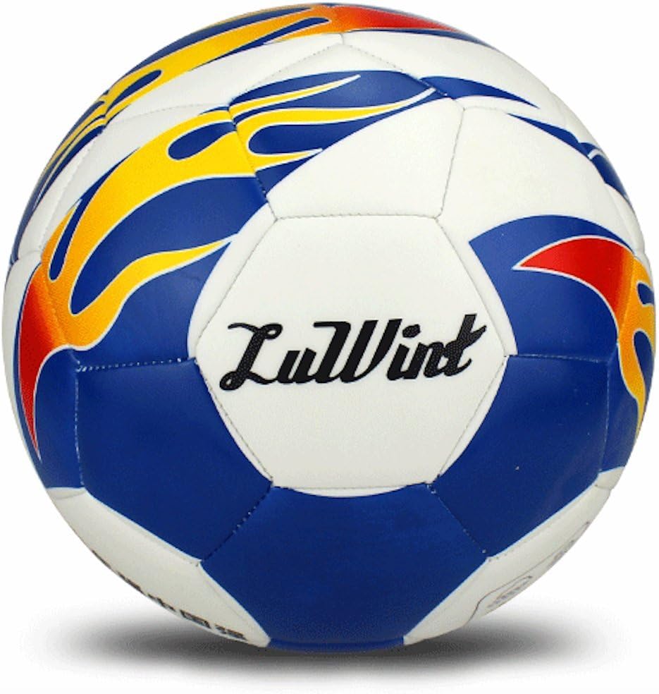 Amazon Kicks サッカーボール 4号 室内 室外 練習ボール フットサルサイズ 持ち運びネット付き 選べるカラー ジュニア ブルーファイア4号 Kicks サッカーボール