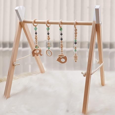 wooden play gym frame
