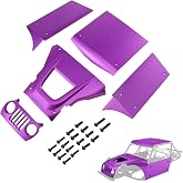 H10 Optic Body, Aluminum Body Panel Kit for Vanquish H10 Optic Sparco Yokohama RTR 1/10 RC Crawler Upgrades Parts (Purple)