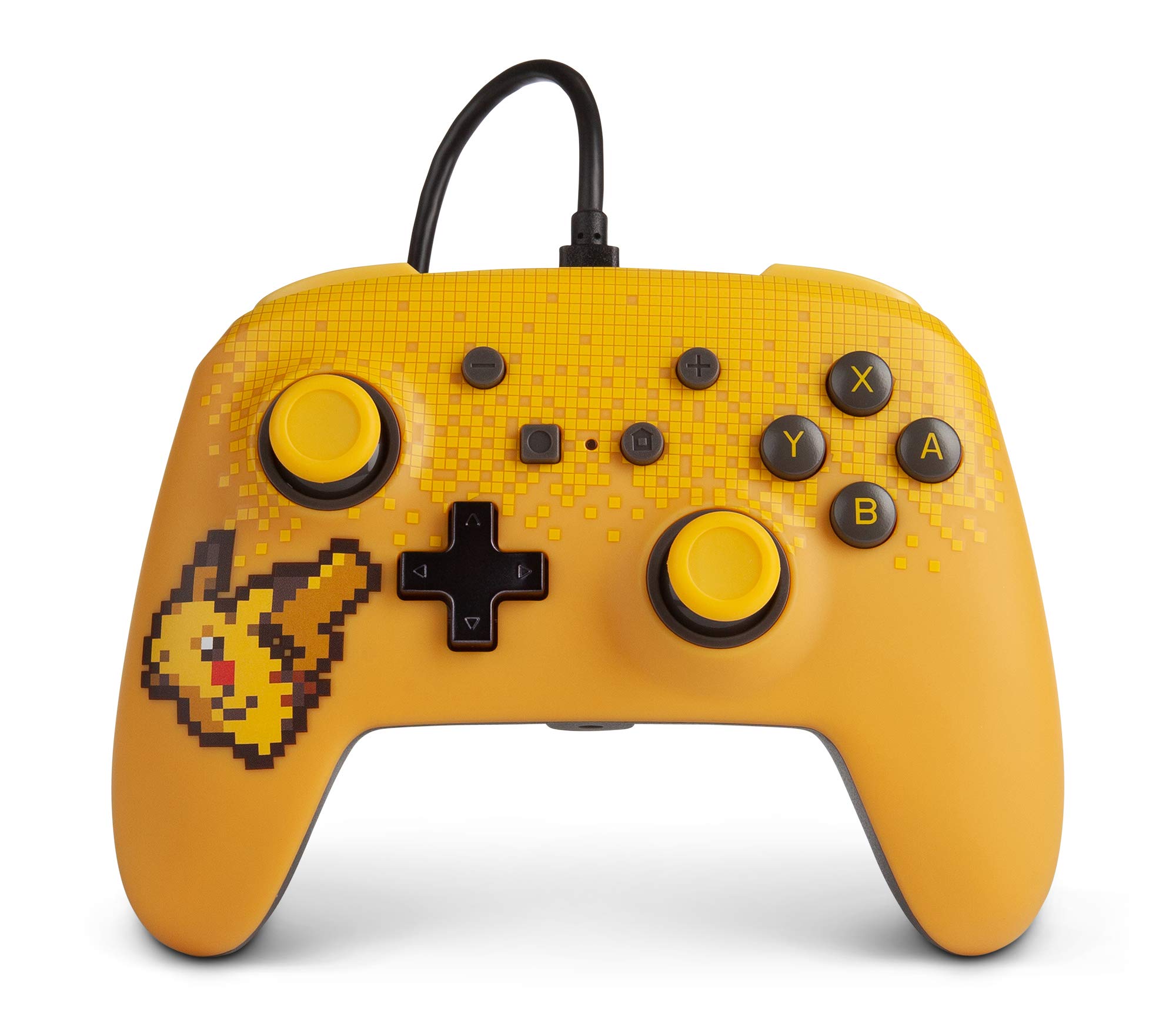 PowerA Enhanced Nintendo Switch and Switch 2 Wired Controller - Pixel Pakachu, Officially licensed