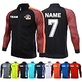 Custom Training Top for Kids Youth Adults Personalized Tracksuit with Your Name Number Team & Logo