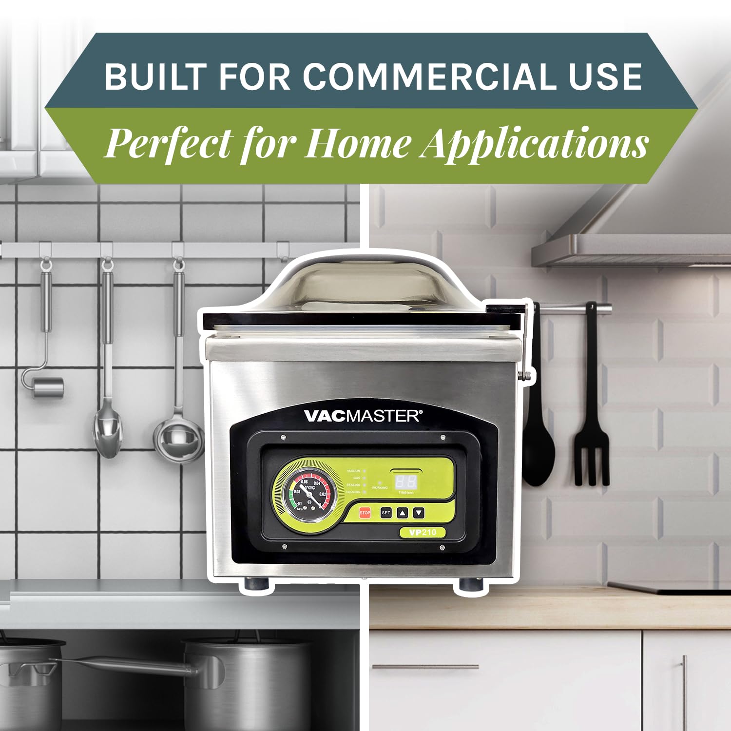 VacMaster VP210 Maintenance-Free Chamber Vacuum Sealer with 10.25” seal bar
