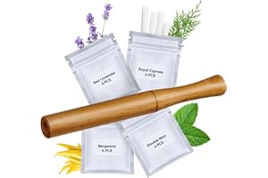 "STAY STOKED" Wooden Inhaler Upgraded with Extracts of Multiple Herbal extracts, Improving Breathing and Oral Air Freshening, Inhaler for Oral Support Habit Replacement-J6031