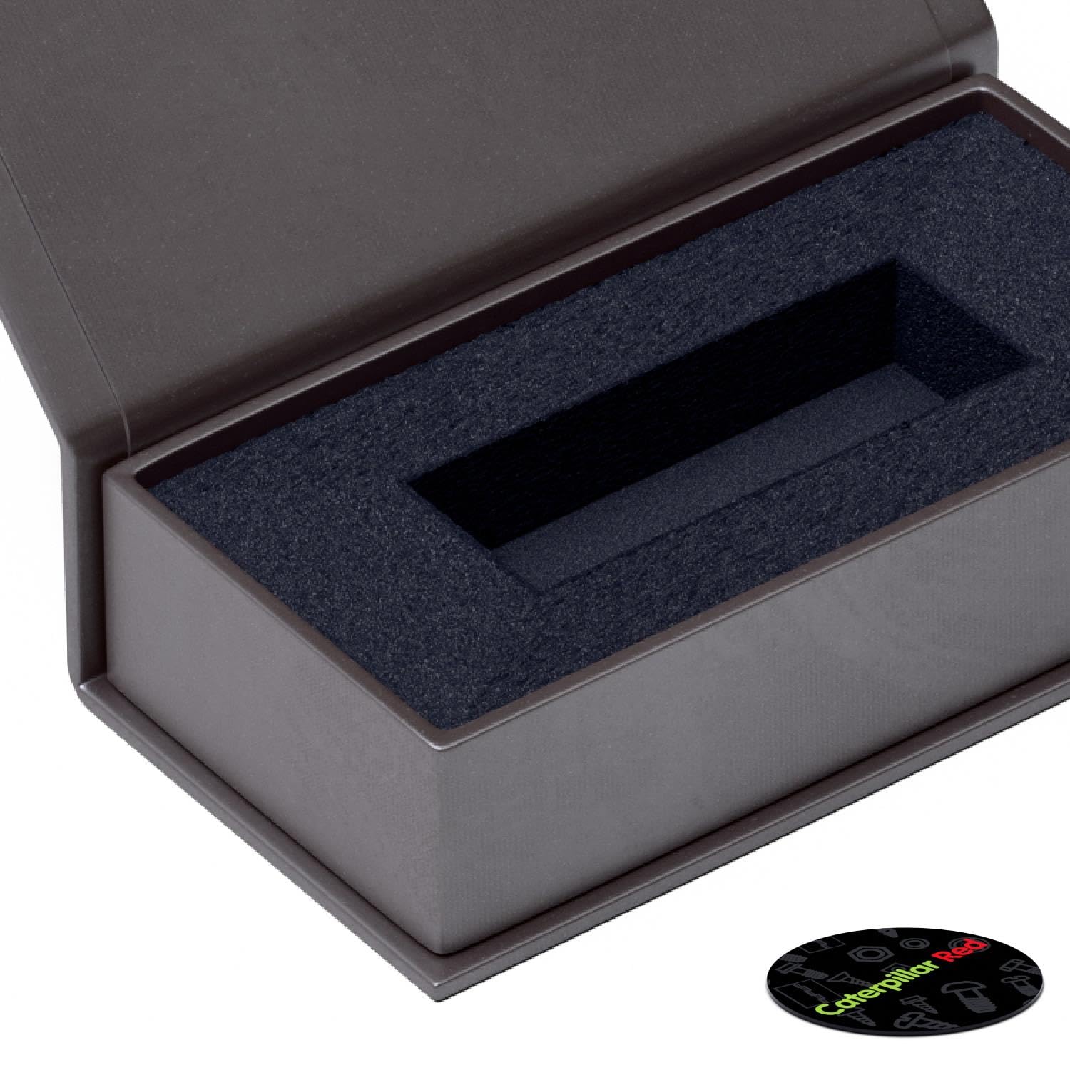 4X Magnetic USB Presentation Gift Boxes, Charcoal Colour, Flash Drives, Removable Drives, Wedding Presentation Gift Box — image 1