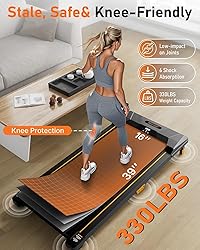Walking Pad Treadmill, BestGod Incline Under Desk