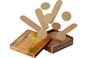 Nepia 100 PCS Tin Boxes Bamboo Bandages for Sensitive Skin, Eco Friendly Bandage, Latex Free Bandages Family Pack, Compostable, Biodegradable, Sterile, Flexible & First Aid…