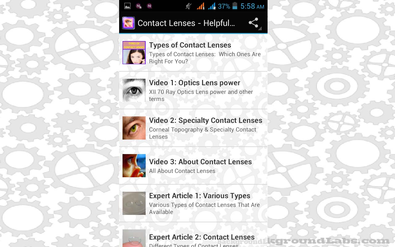 Contact Lenses Helpful Tips Appstore for Android