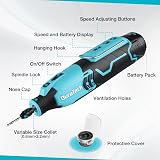 DURATECH 12V Cordless Rotary Tool 7 Speeds 35000RPM 118pc Kit view 2
