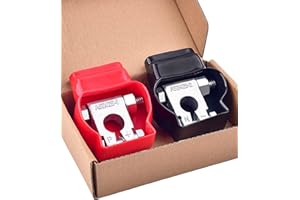 Wrdlosy Battery Terminal Connectors, Military Spec Battery Terminals, Multiple Top Post Heavier Duty Positive Negative Batter