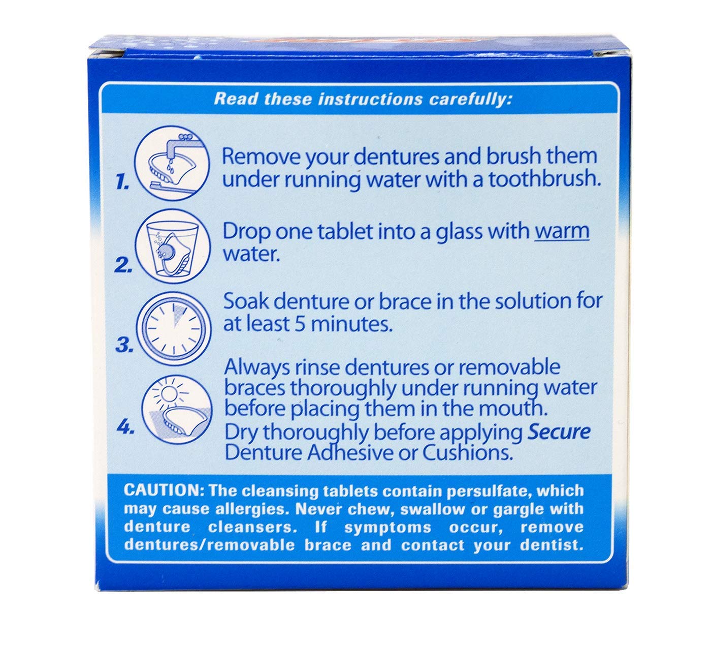 Secure Cleansing Tablets 32 tabs (3 boxes of 32) : Beauty