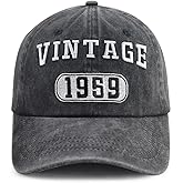 Vintage 1950 1951 1952 1953 1954 1955 1956 1957 1958 1959 Hat for Men Women, Funny Adjustable Cotton Birthday Baseball Cap