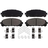 AD2304 OEM ADVICS Ultra-Premium Ceramic Disc Brake Pad Set - Compatible with Select Lexus RX350, RX350h, TX350; Toyota Grand Highlander, Highlander; FRONT