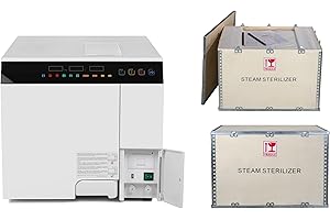 Table Autoclave Steam Sterilizer Class B Vacuum Drying Function with Water Tank E101 Touch Digital Screen USB Ports 8L/12L Au