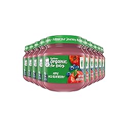 Gerber 2nd Foods Organic for Baby Food, Apple Wild