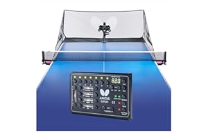 Butterfly Amicus Expert Table Tennis Robot | Fantastic Ball Launcher-Thrower-Shooter for Your Ping Pong Table | Free Carry Bag, Remote, Tech Support, & 120 Balls | Practice Ping Pong Anytime