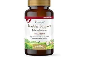 Healthy Bladder Support Supplement for Dogs, Chewable Tablet with Cranberry, Healthy Bladder Control and Urination, Immune Sy