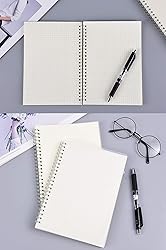 Yansanido Spiral Notebook, 3 Pcs A5 Thick Plastic