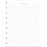 BetterNote Notes Refill Pages for Disc Notebooks, fits Happy Planner, Levenger Circa, TUL, Staples Arc, InkWell Press, Classi