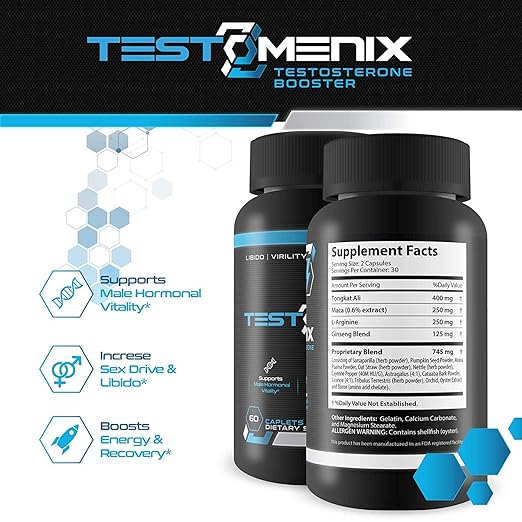 Amazon.com: TestoMenix, Potenciador de testosterona natural ...