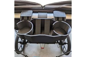 Cup Holder for Thule Stroller, Cell Phone and Yeti Tumbler Holder Compatible with Thule Urban Glide 2 & 3