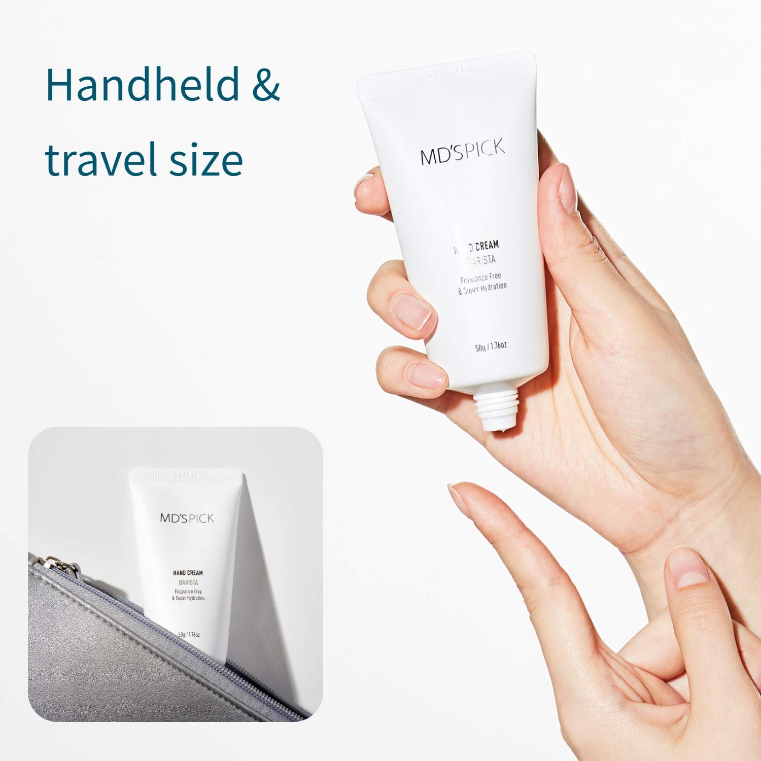 MD'S PICK Barista Hand Cream - Perfect Fragrance Free, Non-sticky, for Dry Cracked Working Hands of Women & Men, Unscented Hand Lotion for Women I Travel Size 1.76 oz Tube (pack of 1) : Beauty