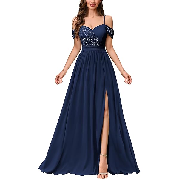 Amazon.com: CRIEBDK Corset A Line Chiffon Prom Dress for Women Strapless  Tiered Ruffle Formal Evening Gowns with Slit HK02-CU Aqua : Clothing, Shoes  & Jewelry