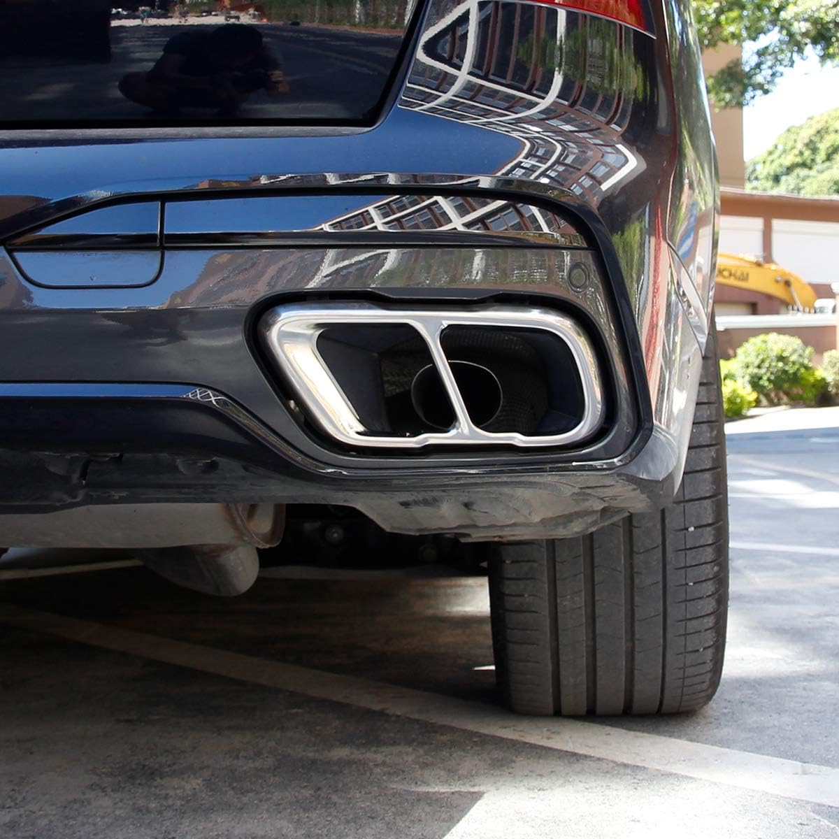 Stainless Steel Rear Exhaust Muffler Tail Pipe Cover For BMW X5 G05 X7