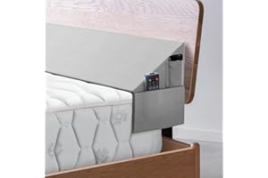 Krightlink Bed Wedge Pillow for Headboard Gap, Queen Size Bed Wedge Gap Filler Mattress Wedge Filler(0-8") Triangle Bloster Pillow Wedge with 2 Side Pocket (60"x10"x6")