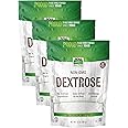 NOW Foods, Dextrose, Pure and Natural Sweetener, Easily Utilized by the Body, Energy Source, 32-Ounce (Packaging May Vary) (Pack of 3)