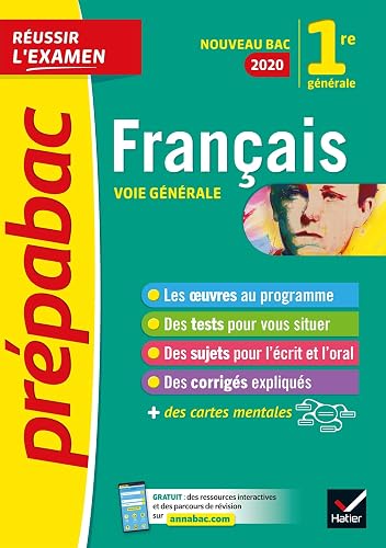 Download Français 1re générale Bac 2020: inclus oeuvres au programme 2019-2020 PDF