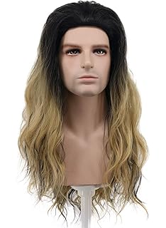 Amazon Com Aicos Dark Root Curly Cosplay Wig For Men Ombre