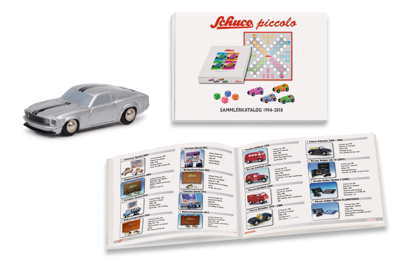 Schuco 450607400 Piccolo Set Collector's Catalogue 2018/Mustang 450607400 Piccolo Model Car Multi-Coloured