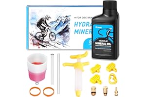 cyctravel Brake Bleed Kit for SHIMANO Hydraulic Brakes. Bicycle Hydraulic Brake Bleed Kit Including 150ML Mineral Oil Brake Fluid and Step by Step Instructions.